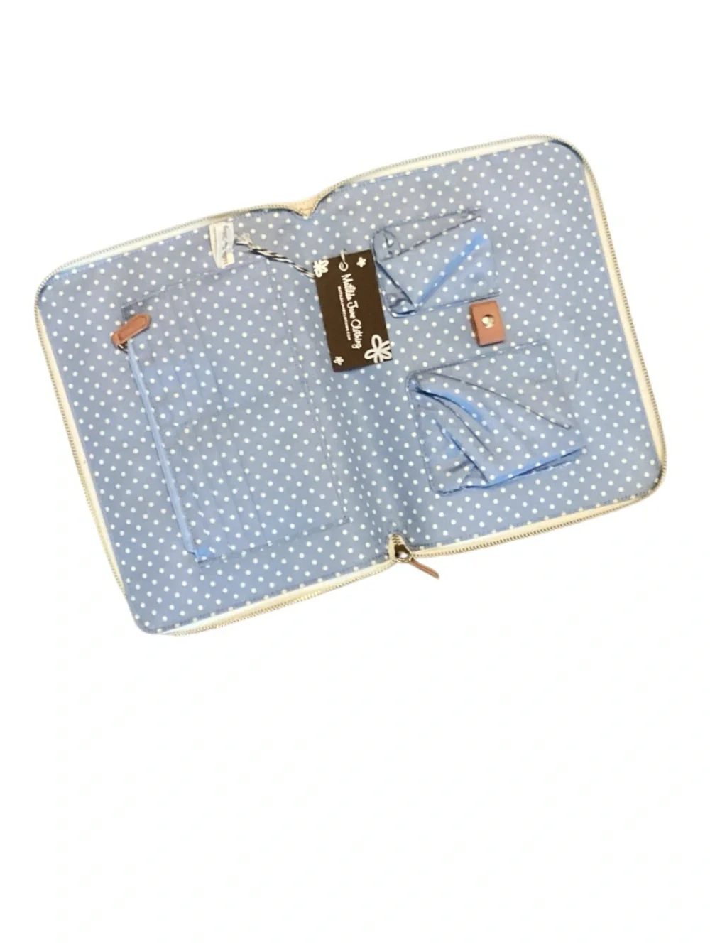 Matilda Jane On The Go Vegan Floral Zip Tablet Tech Travel Case NWT